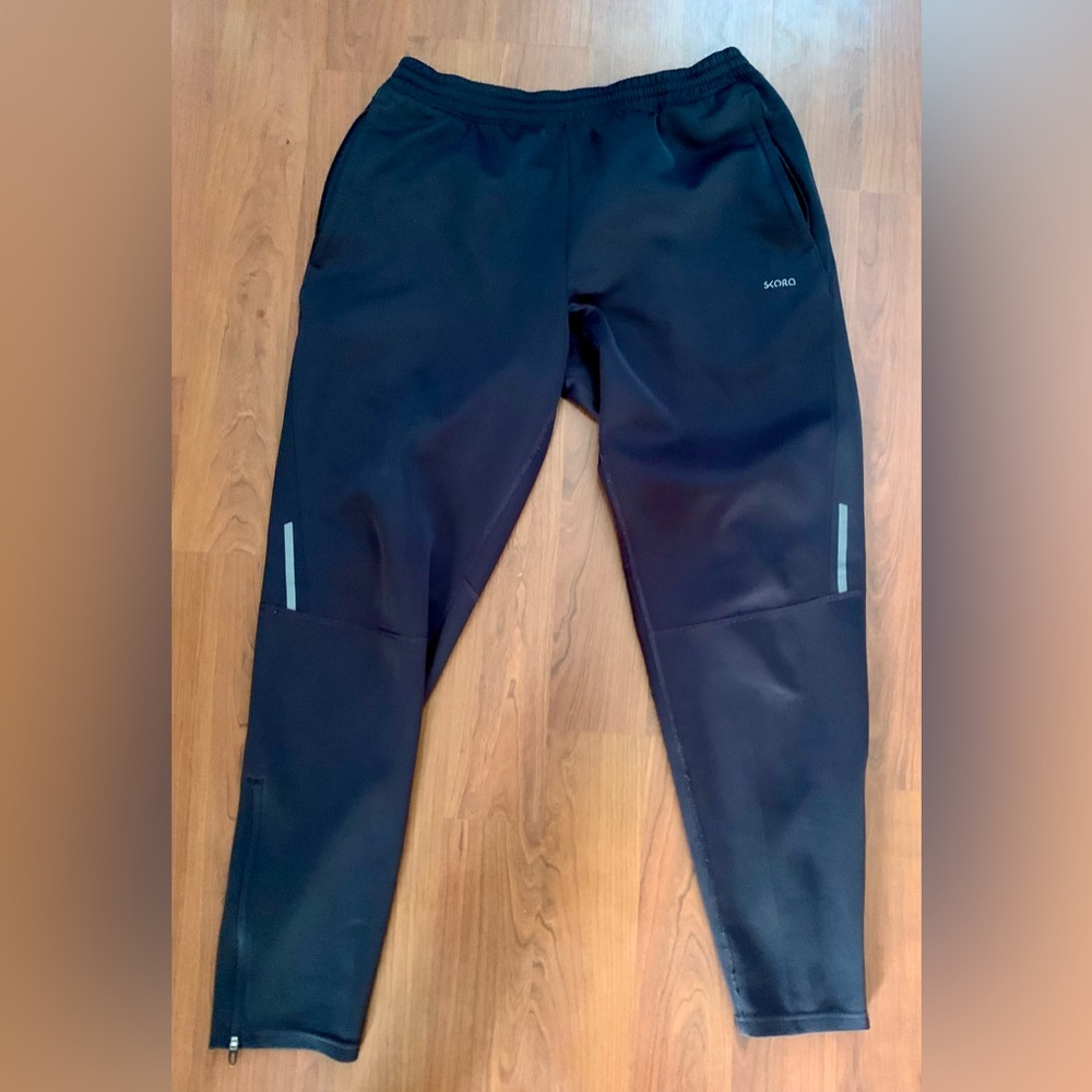 SKORA Men’s Tapered TrackPants Black Size Large